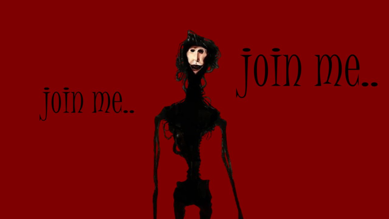 Official House of The Locust banner showing The Locust on a red field with the join me tagline